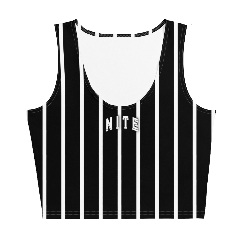 Pinstripe Jacked Crop Top