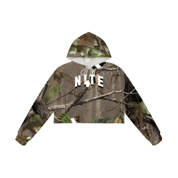 Camo Crop Hoodie